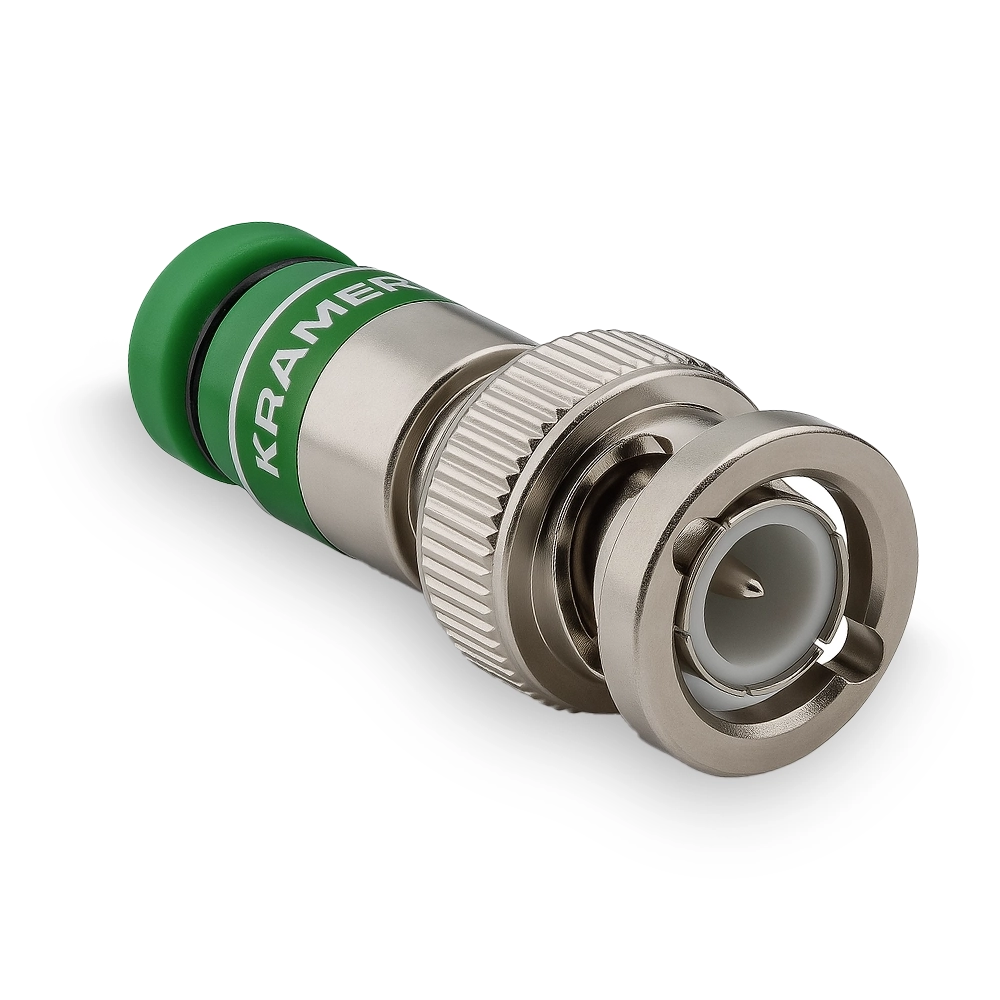 Conector BNC RG5 e RG6 de até 12GB Macho de Compressão a prova d'água (KRAMER)