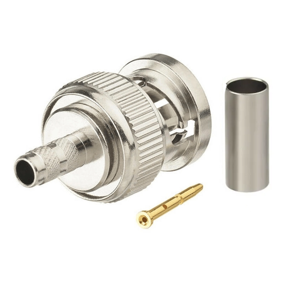 CONECTOR BNC RG6 MACHO PARA CRIMPAR (KRAMER)