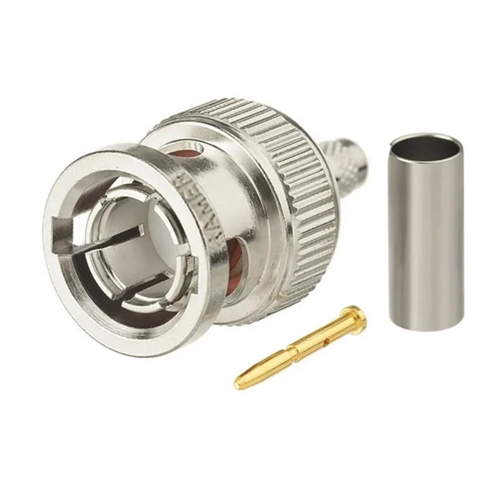 CONECTOR BNC RG6 MACHO PARA CRIMPAR (KRAMER)