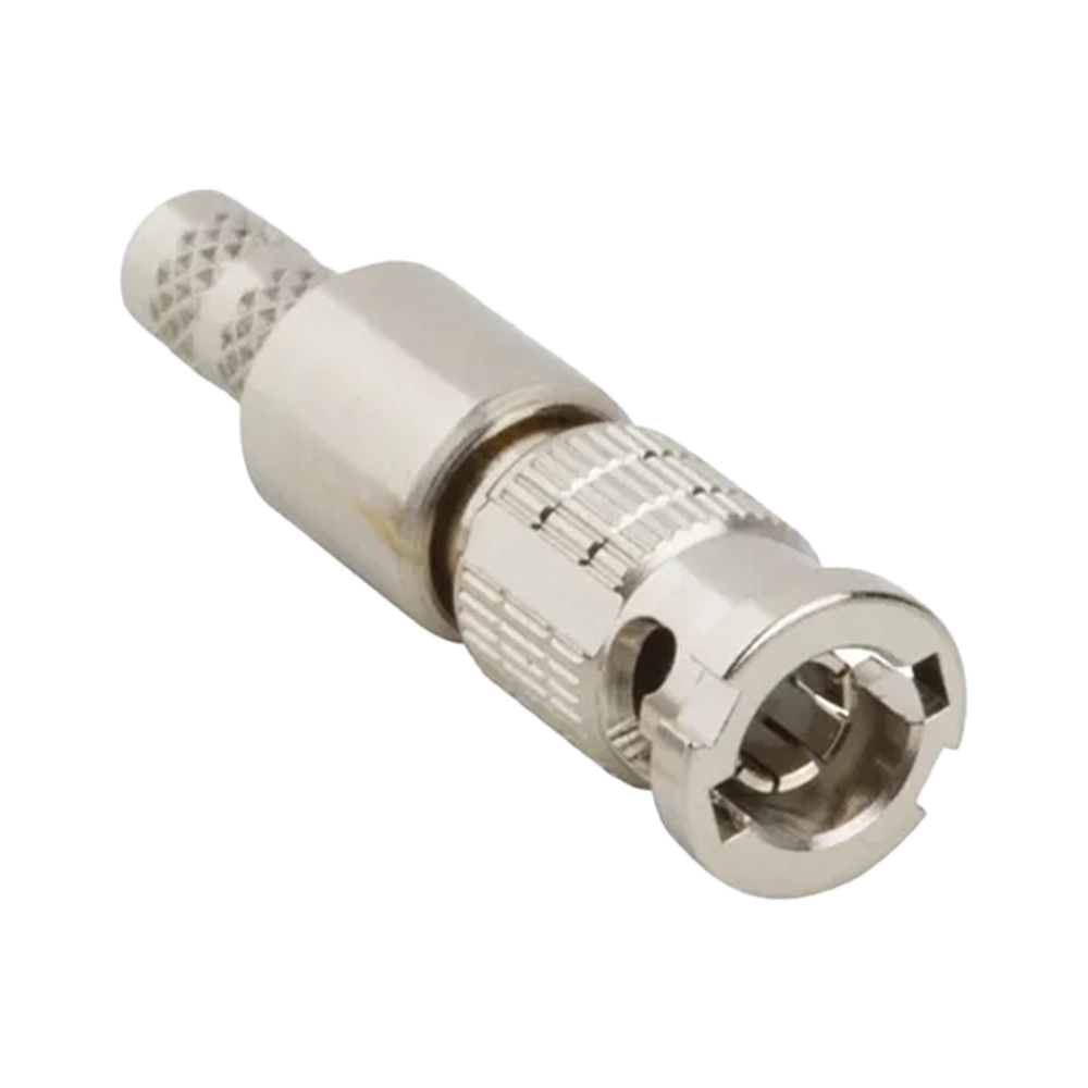 Conector Micro BNC SDI 1.0/2.3 Macho RG59 de Crimpar Com Trava (Cabos Golden)