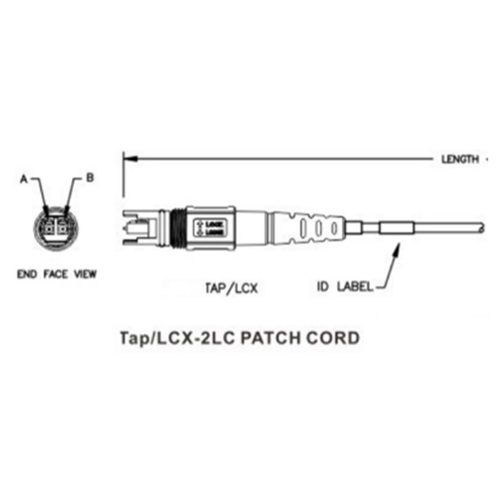 CONECTOR ÓPTICO COM CAPA PROTETORA LC OPTITAP DLC (CG)