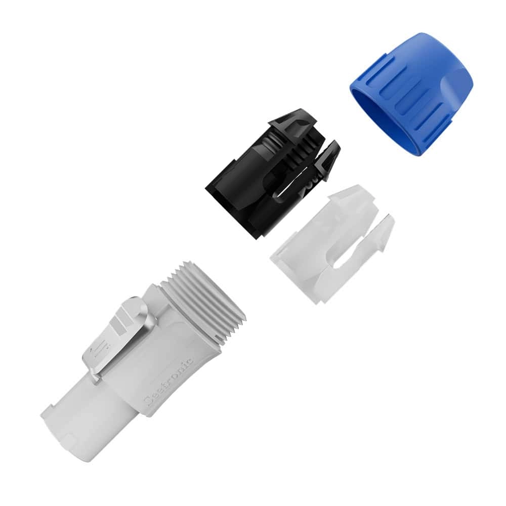 Conector PowerCom de Linha Cinza Saída/Out - Seetronic