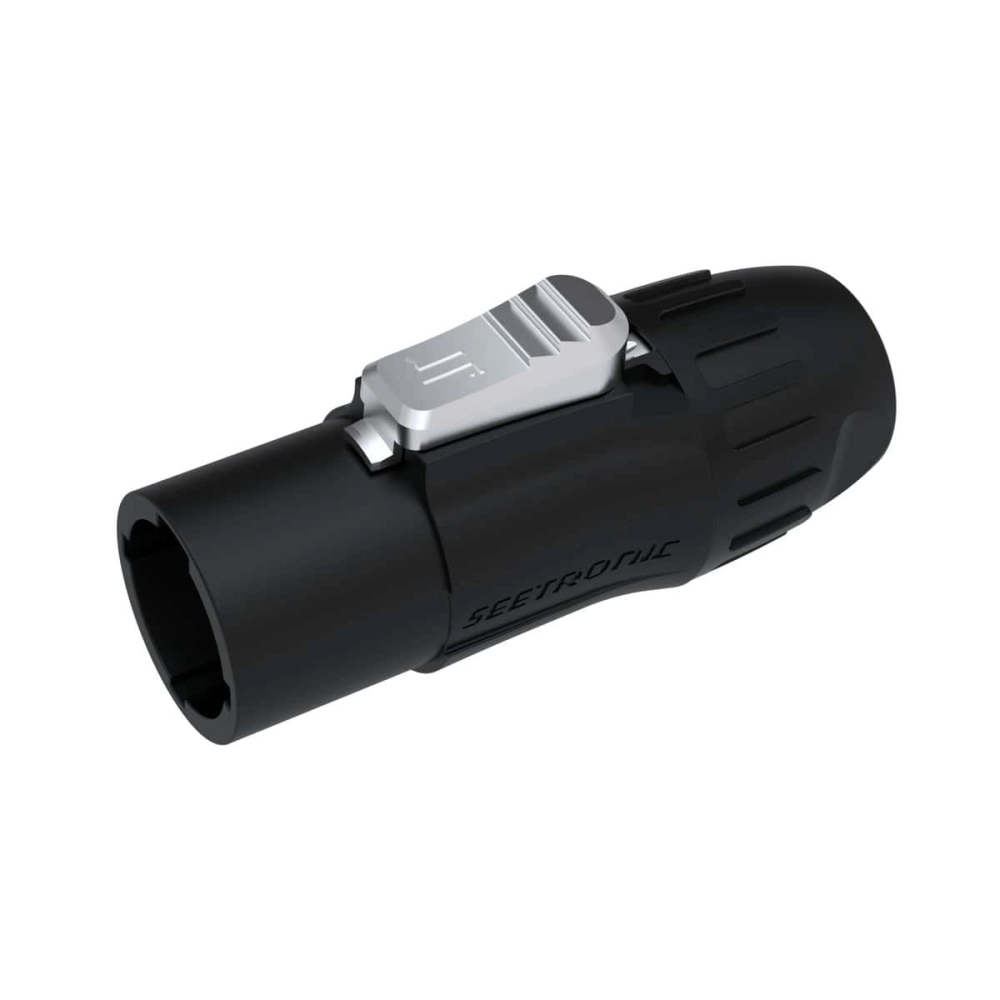 Conector PowerCon Premium 20A 300v de Linha - Macho - Seetronic