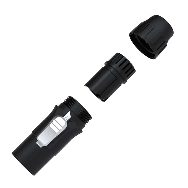 Conector PowerCon Premium 20A 300v de Linha - Macho - Seetronic