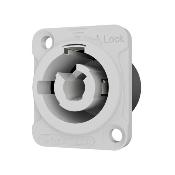 Conector PowerCon Painel Cinza Saída/Out - Seetronic
