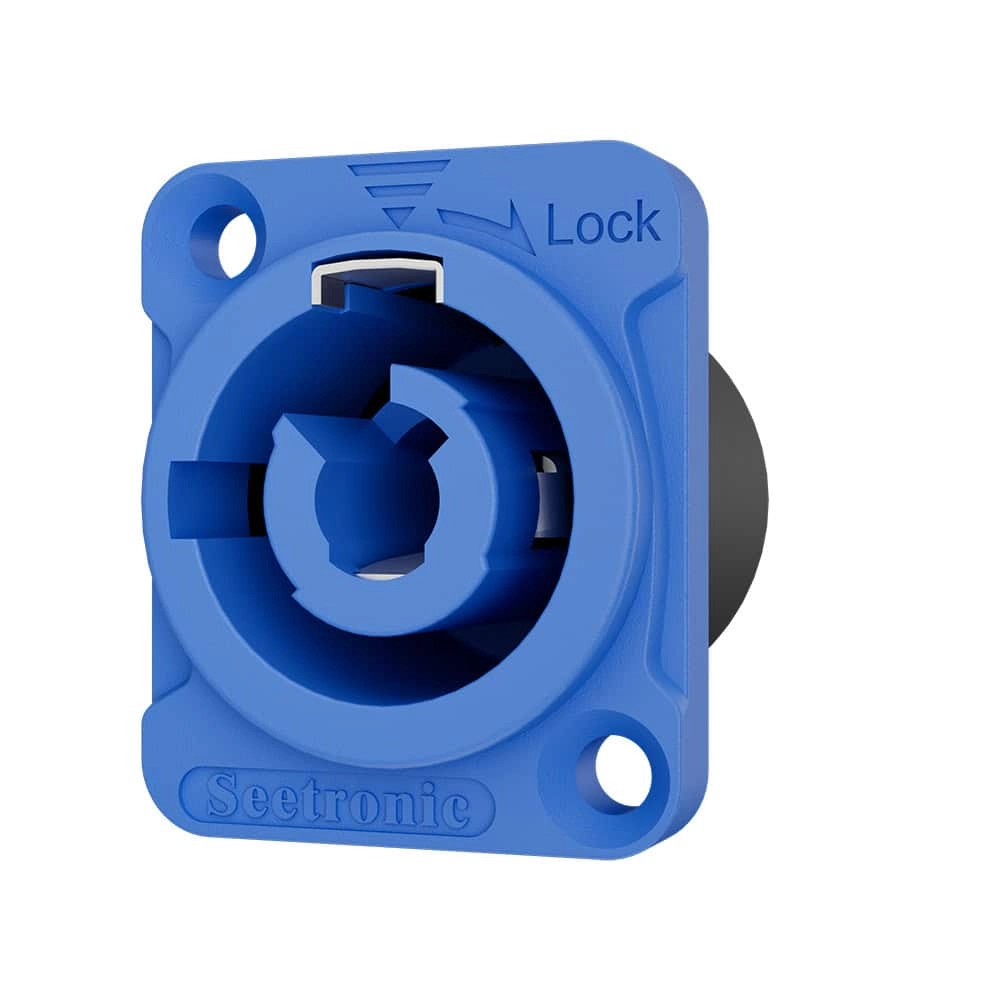Conector PowerCon Painel Azul Entrada/In - Seetronic