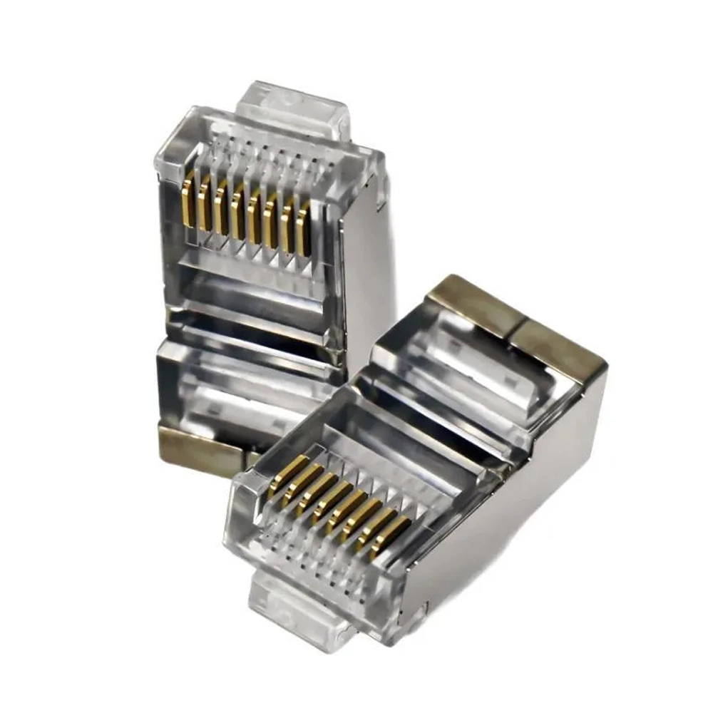 Conector RJ45 Blindado CAT6 Para Crimpagem