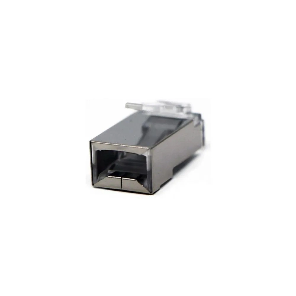 Conector RJ45 Blindado CAT6 Para Crimpagem