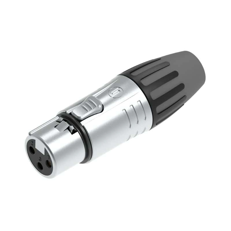 Conector XLR Fêmea de Linha de 3V (SEETRONIC)