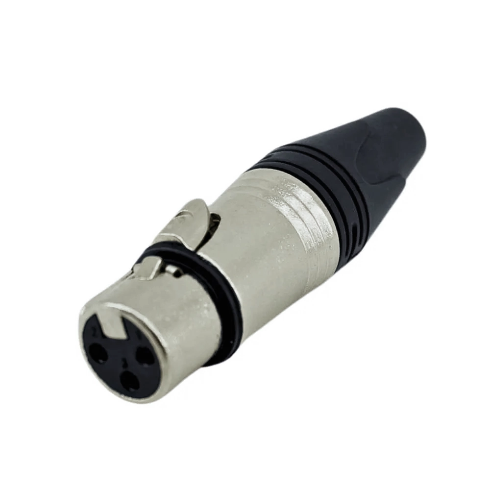 CONECTOR XLR FEMEA DE LINHA MODELO NEUTRIK