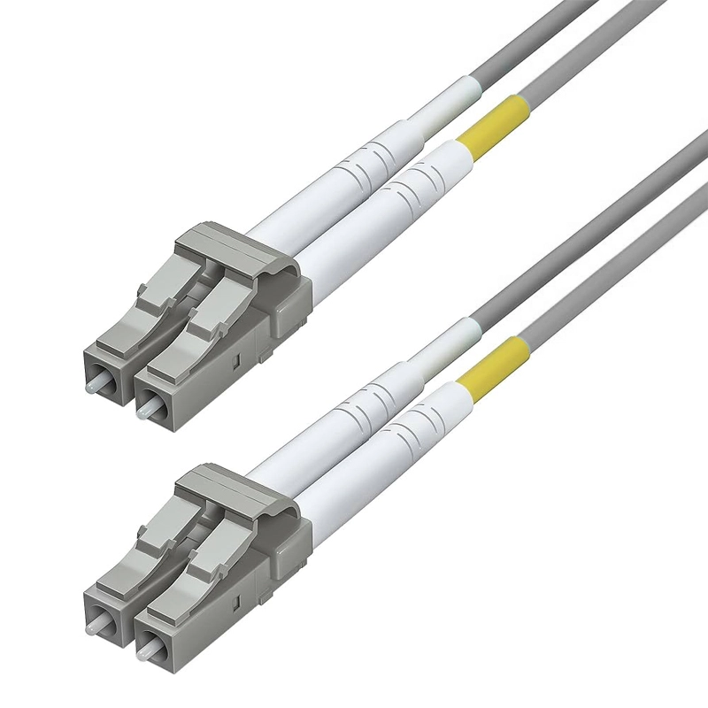 CORDÃO ÓPTICO DUPLEX MULTIMODO 2LC X 2LC OM3 3.0MM COM LSZH E ARMORED - CINZA (CG) - 1,5M