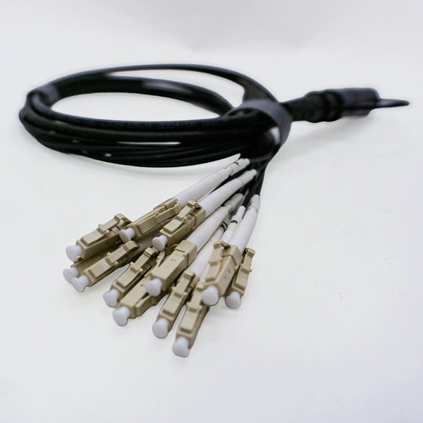 CORDÃO ÓPTICO OPTITAP MPO x 12LC MULTIMODO OM3 50/125 COM LSZH E CABO BLINDADO (CG) - 1,5M