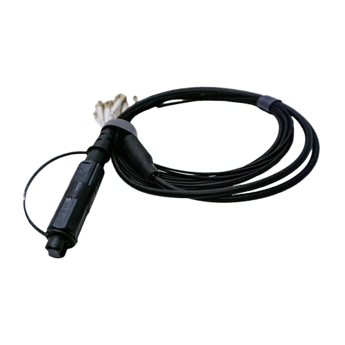 Cordão Óptico Optitap 1 MPO Macho x 12 LC Macho 50/125 OM3 Multimodo com LSZH Blindado (CG) - 1,5M