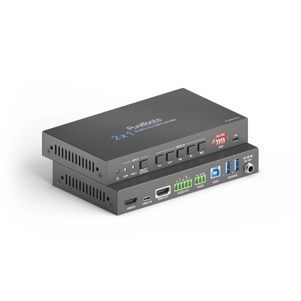 Distribuidor de Teleconferência e KVM 2x1 2X1 4K 60Hz USB-3.0 (PURELINK)