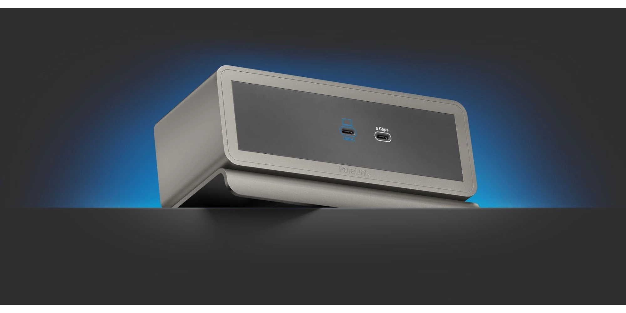 Dock Mediahub 2 USB C e A 5Gbps Com Saídas 8K 5K e 4K Ethernet Gigabit Cinza (Purelink)