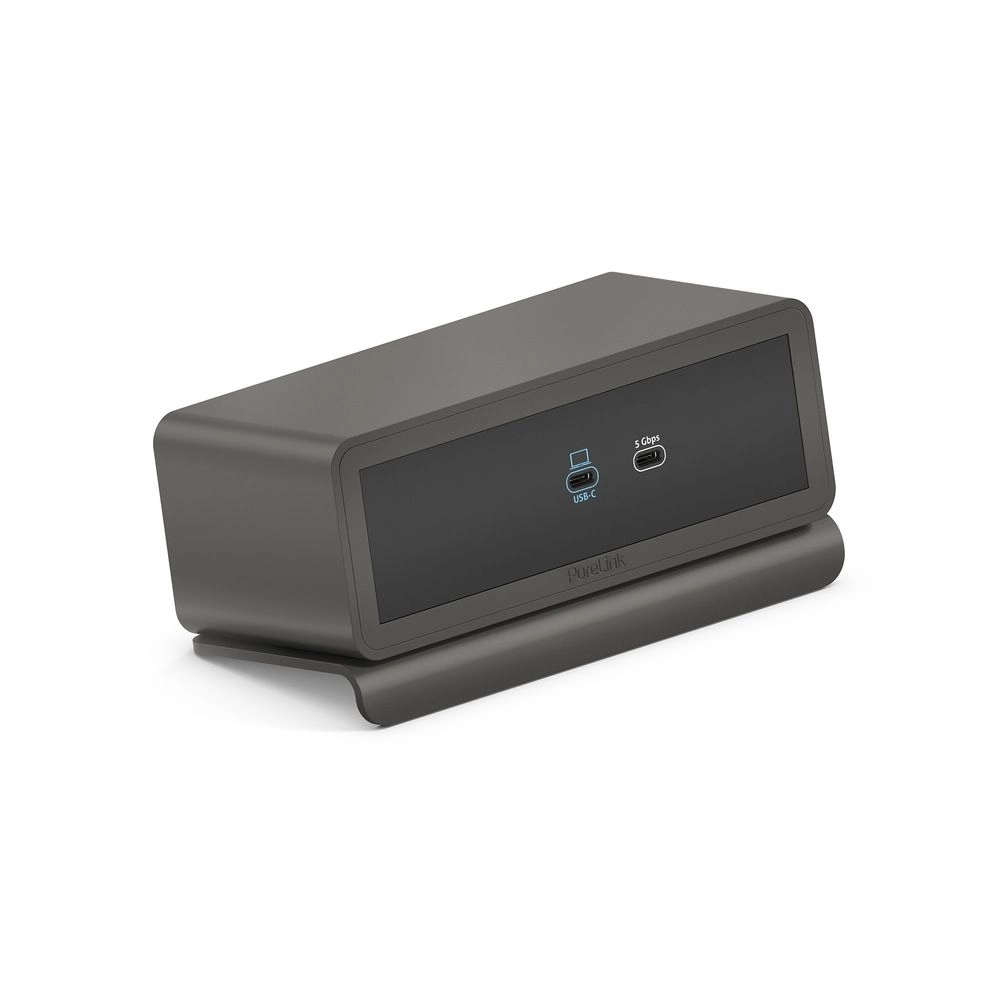 Dock Mediahub 2 USB C e A 5Gbps Com Saídas 8K 5K e 4K Ethernet Gigabit Cinza (Purelink)