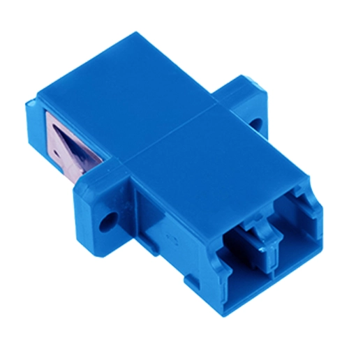 EMENDA ÓPTICA DUPLEX LC FEMEA X LC FEMEA - AZUL
