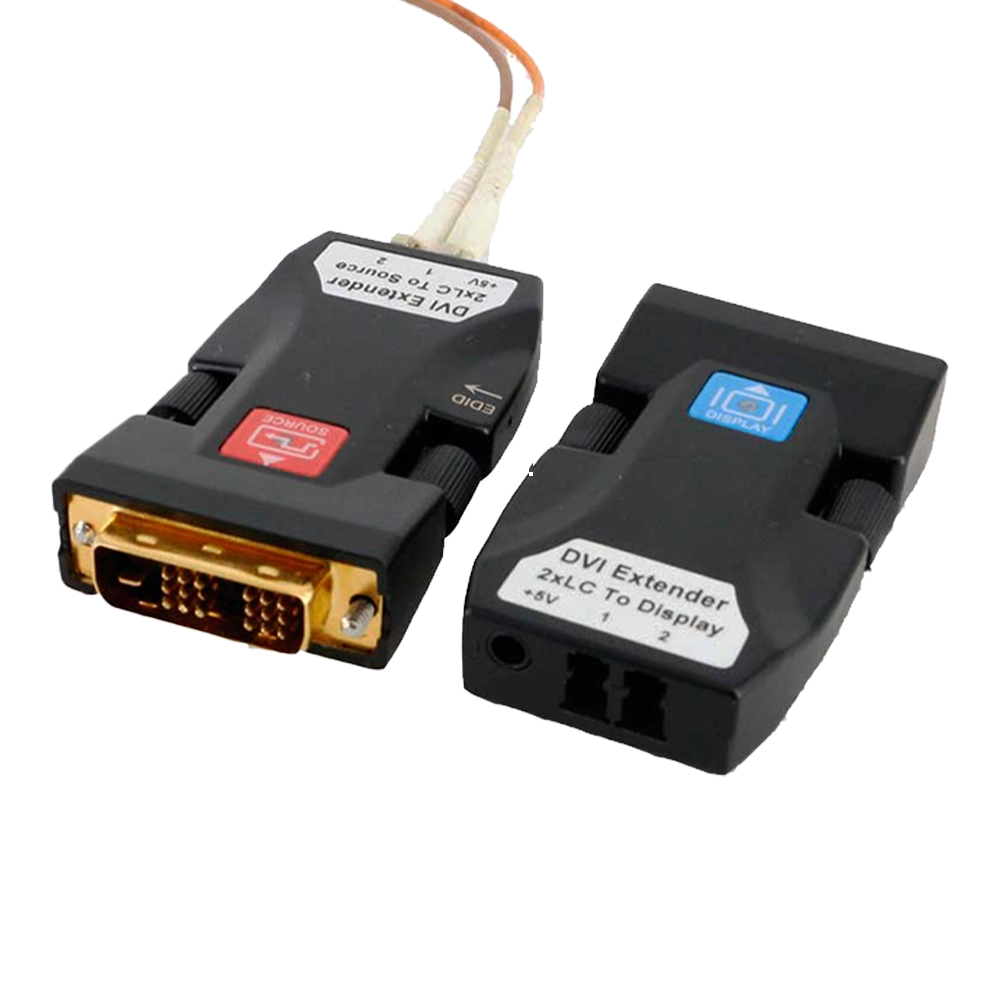 EXTENDER DVI VIA FIBRA ÓPTICA 2 LC COM TRANSMISSOR E RECEPTOR (FLEXPORT)