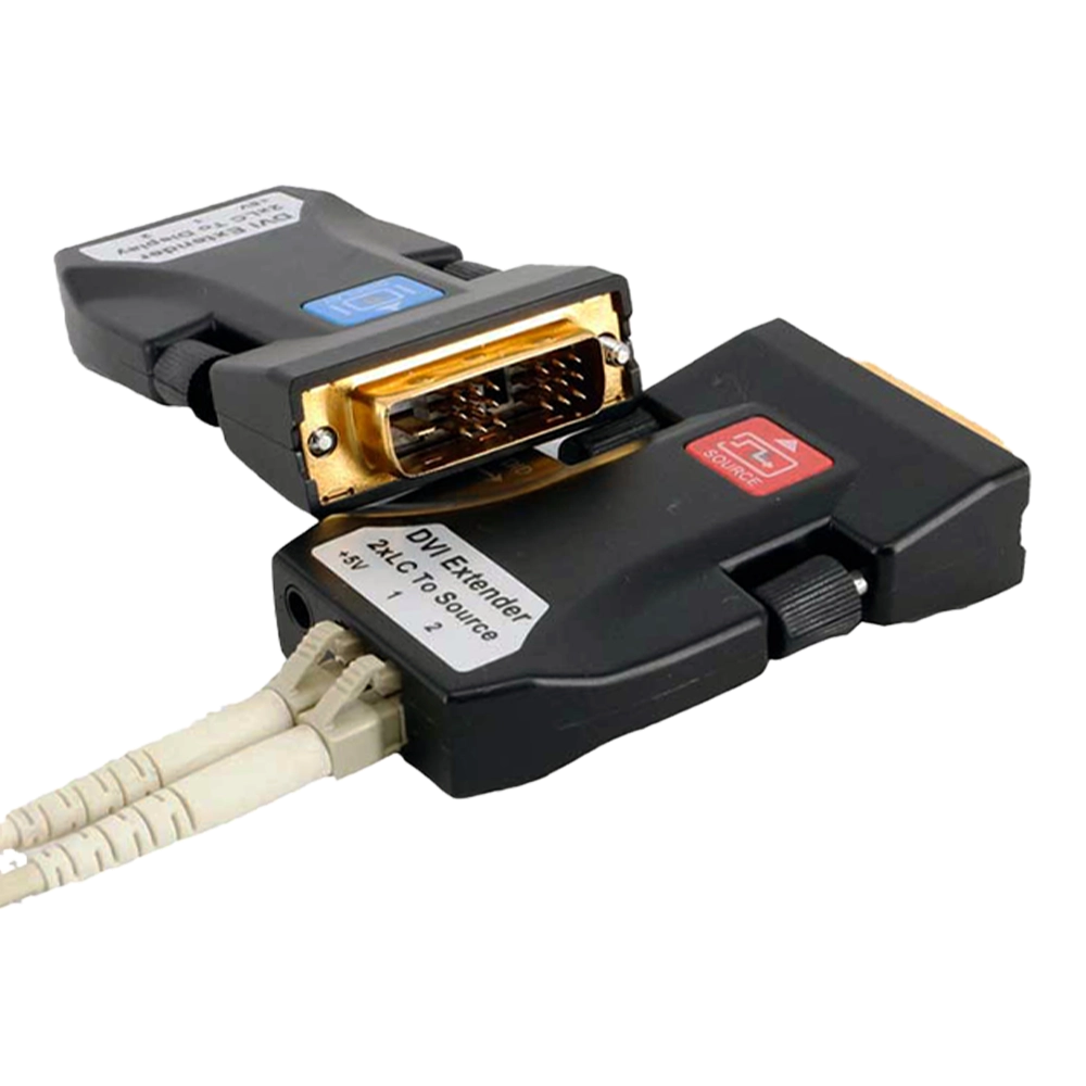 EXTENDER DVI VIA FIBRA ÓPTICA 2 LC COM TRANSMISSOR E RECEPTOR (FLEXPORT)
