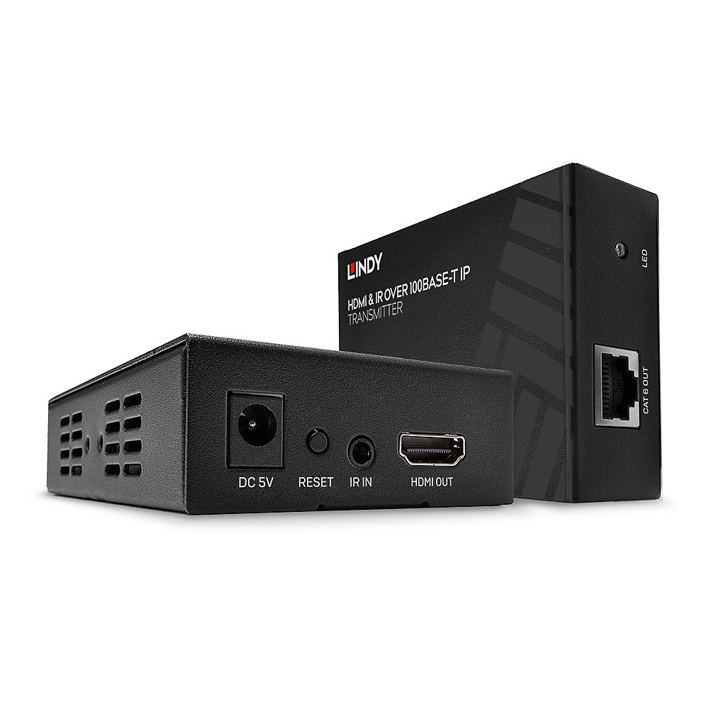 KIT DE EXTENDER HDMI VIA CABO DE REDE TRASMISSOR IR BASE-T IP COM HDCP ATÉ 100M (LINDY)