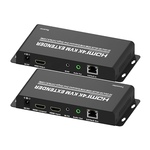 EXTENDER HDMI VERSÃO 1.4 4K 30HZ KVM VIA CABO CAT5E E 6 COM IR ATÉ 120M (FLEXPORT)