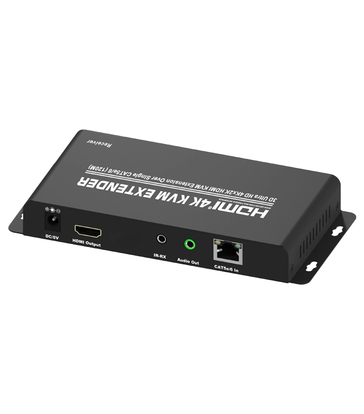 EXTENDER HDMI VERSÃO 1.4 4K 30HZ KVM VIA CABO CAT5E E 6 COM IR ATÉ 120M (FLEXPORT)