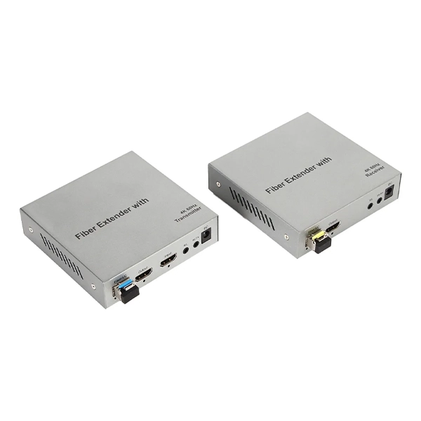 EXTENDER HDMI KVM VIA CABO ÓPTICO LC - 4K 60HZ - HDCP 2.2 - COM MINI GBIC (CG) - 20KM