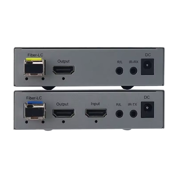 EXTENDER HDMI KVM VIA CABO ÓPTICO LC - 4K 60HZ - HDCP 2.2 - COM MINI GBIC (CG) - 20KM