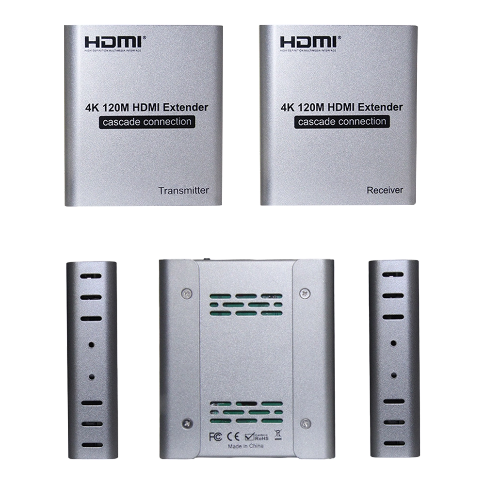 EXTENDER HDMI VERSÃO 1.4 4K 30HZ KVM VIA CABO CAT5E E 6 COM IR CASCATEÁVEL ATÉ 120M (FLEXPORT)