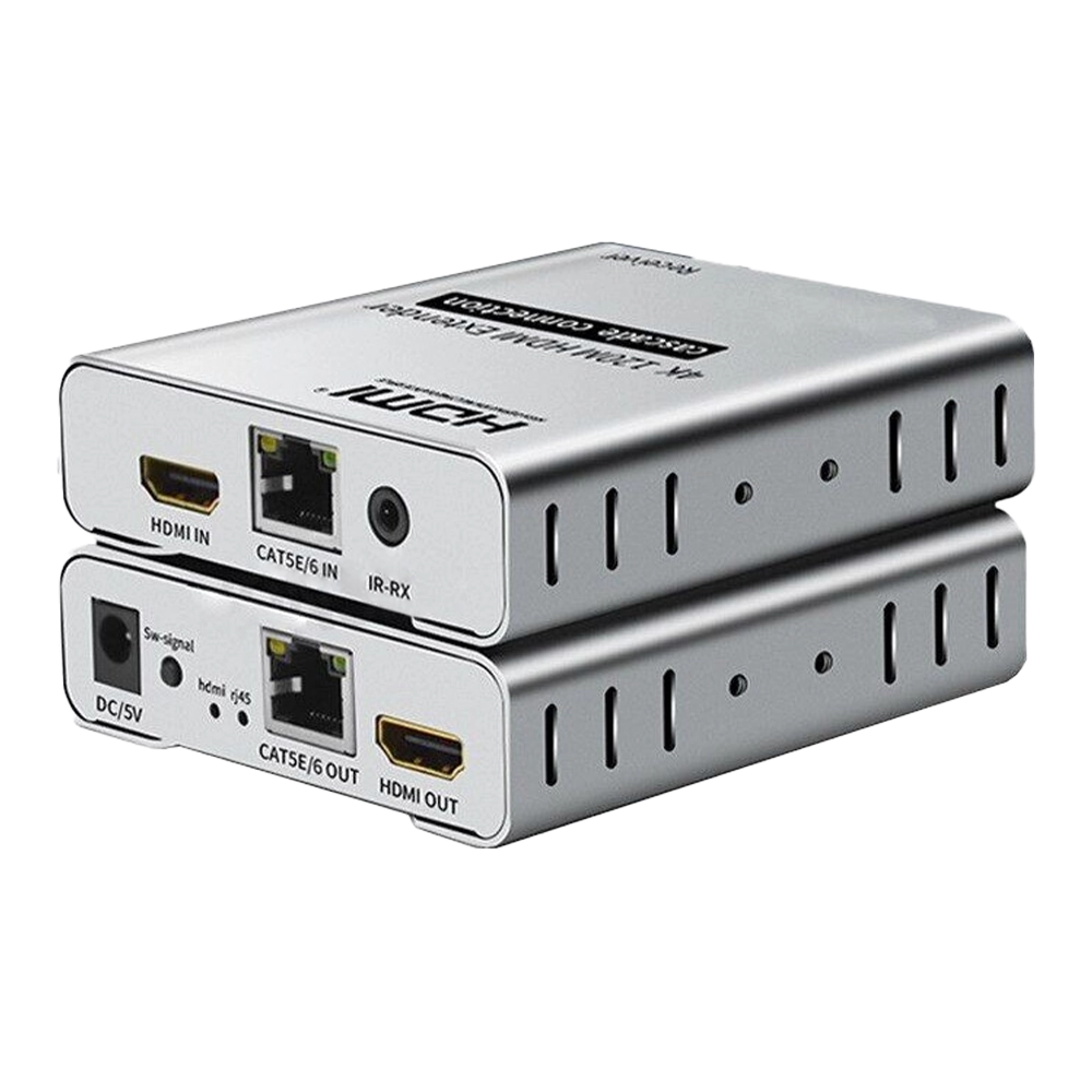 EXTENDER HDMI VERSÃO 1.4 4K 30HZ KVM VIA CABO CAT5E E 6 COM IR CASCATEÁVEL ATÉ 120M (FLEXPORT)