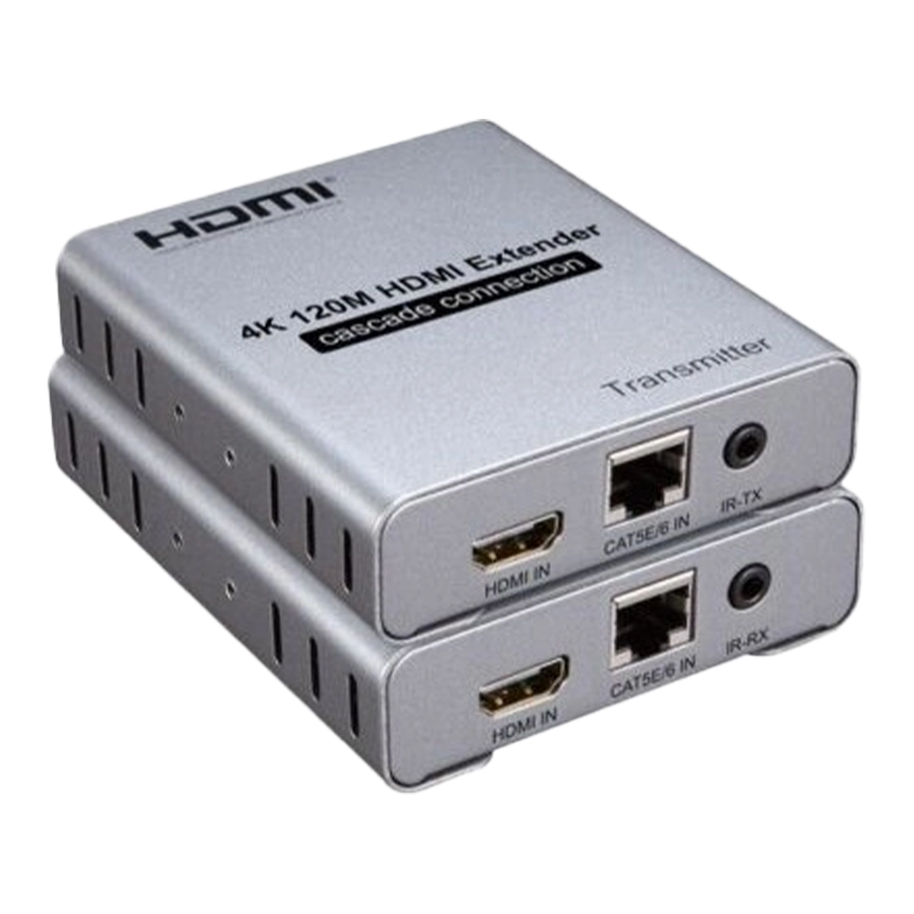 EXTENDER HDMI VERSÃO 1.4 4K 30HZ KVM VIA CABO CAT5E E 6 COM IR CASCATEÁVEL ATÉ 120M (FLEXPORT)