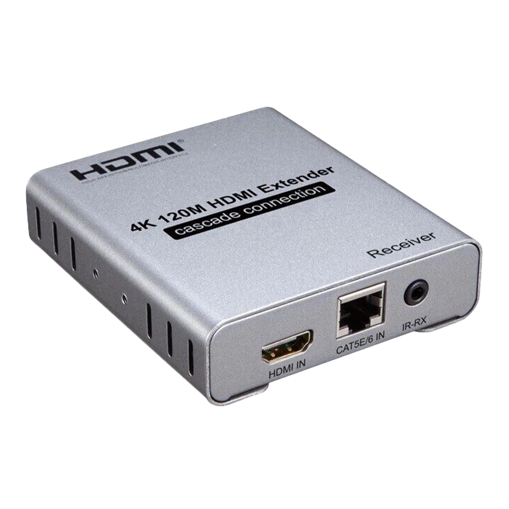 EXTENDER HDMI VERSÃO 1.4 4K 30HZ KVM VIA CABO CAT5E E 6 COM IR CASCATEÁVEL ATÉ 120M (FLEXPORT)