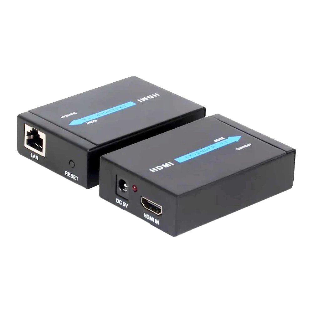 Kit de Extender HDMI Full HD via Cabo de Rede de até 60 Metros