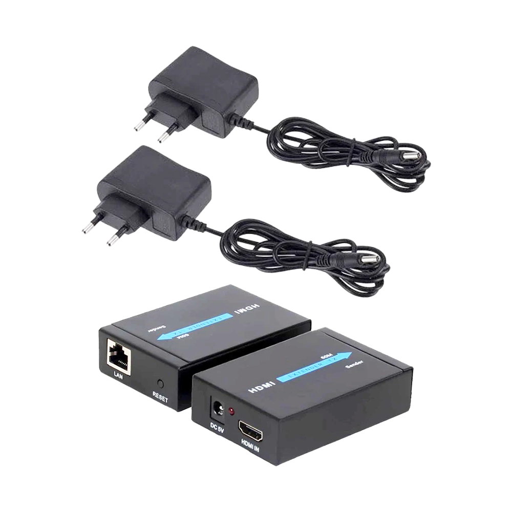 Kit de Extender HDMI Full HD via Cabo de Rede de até 60 Metros