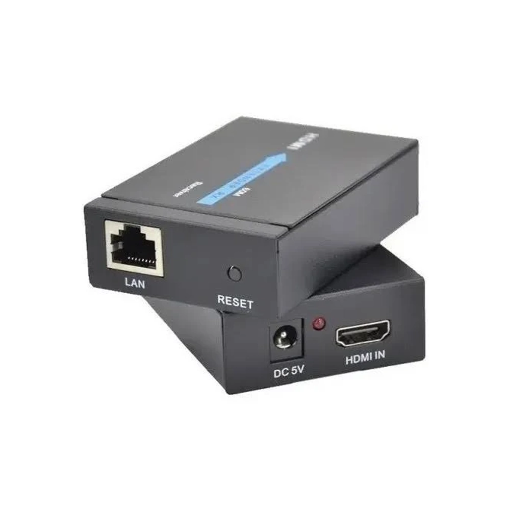 Kit de Extender HDMI Full HD via Cabo de Rede de até 60 Metros