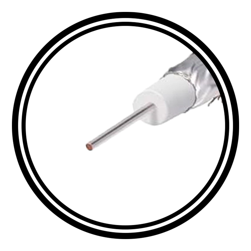 FIO COAXIAL SDI RG6 12GB CU/AG - (CINZA)
