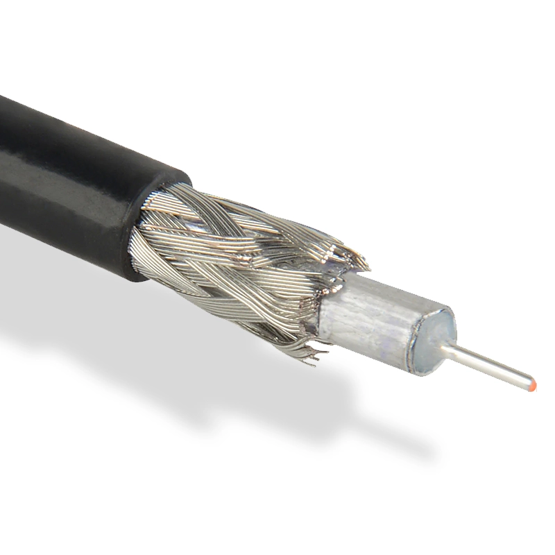 FIO COAXIAL SDI RG6 12GB CU/AG - (CINZA)