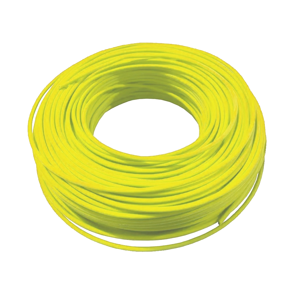 FIO COAXIAL VIDEO PROFISSIONAL 8MM 0,35MM OFHC COM DUPLA BLINDAGEM - AMARELO