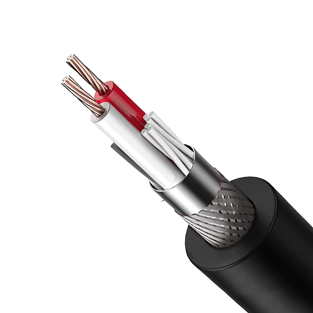 FIO DE MICROFONE 2X26 AWG 4MM COM DUPLA BLINDAGEM F/T OFHC
