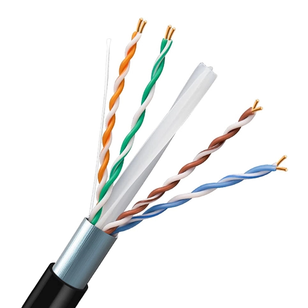 Fio de Rede CAT6 F/UTP Blindado 4PX23AWG Preto Homologado Anatel 100% Cobre (STARBRASIL)
