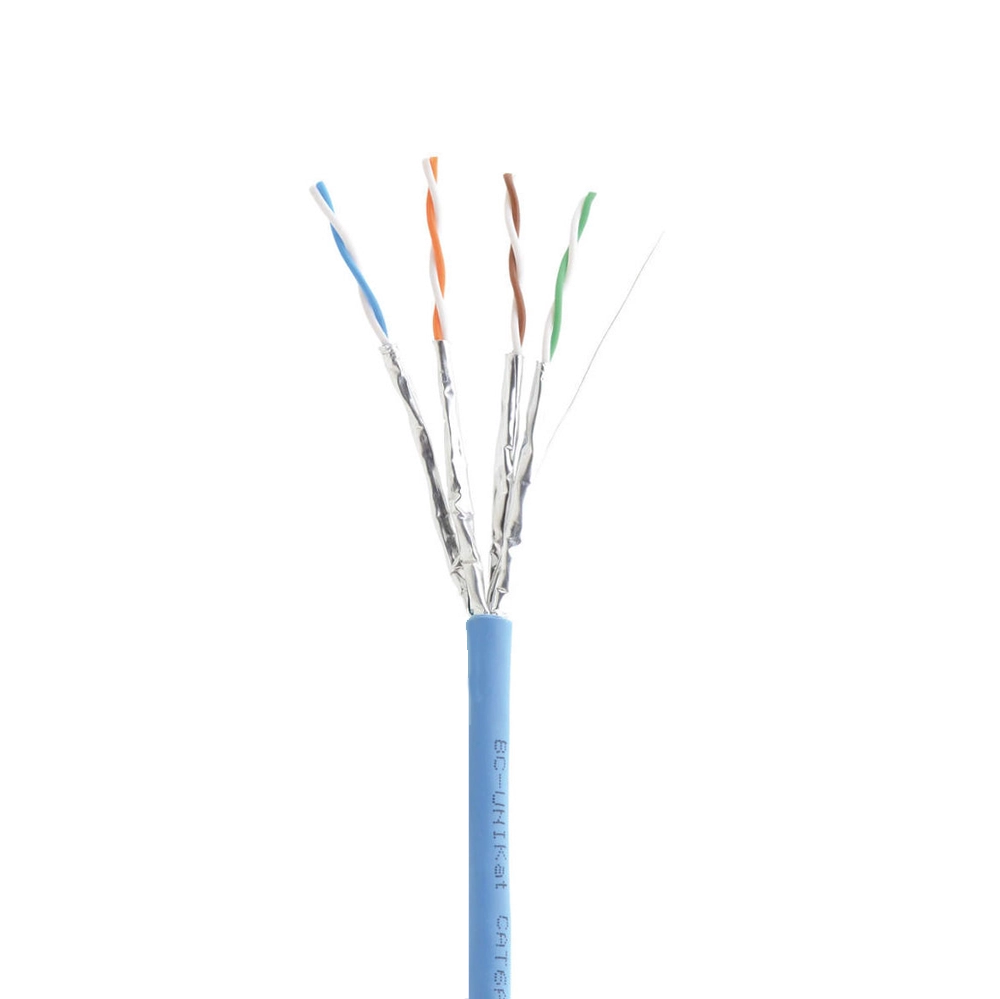 FIO DE REDE CAT6A U/FTP 4PX22AWG BLINDADO PAR A PAR AZUL - (KRAMER)