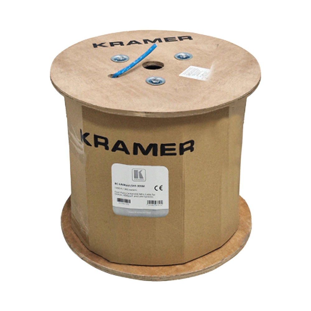 FIO DE REDE CAT6A U/FTP 4PX22AWG BLINDADO PAR A PAR AZUL - (KRAMER)