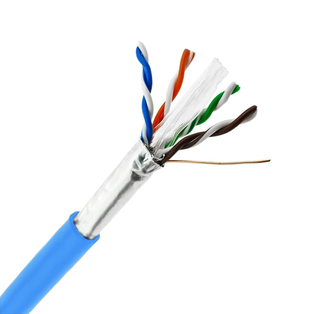 FIO DE REDE CAT6A U/FTP 4PX22AWG BLINDADO PAR A PAR AZUL - (KRAMER)