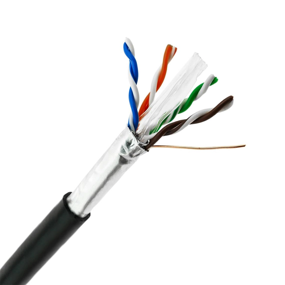 FIO DE REDE CAT6A U/FTP 4PX22AWG BLINDADO PAR A PAR PRETO - (KRAMER)