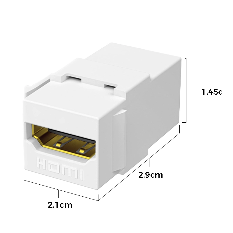 Keystone HDMI Fêmea - BRANCO