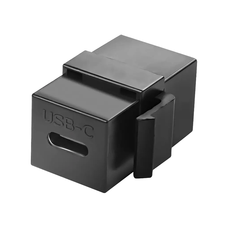 Keystone USB Tipo C Fêmea - PRETO