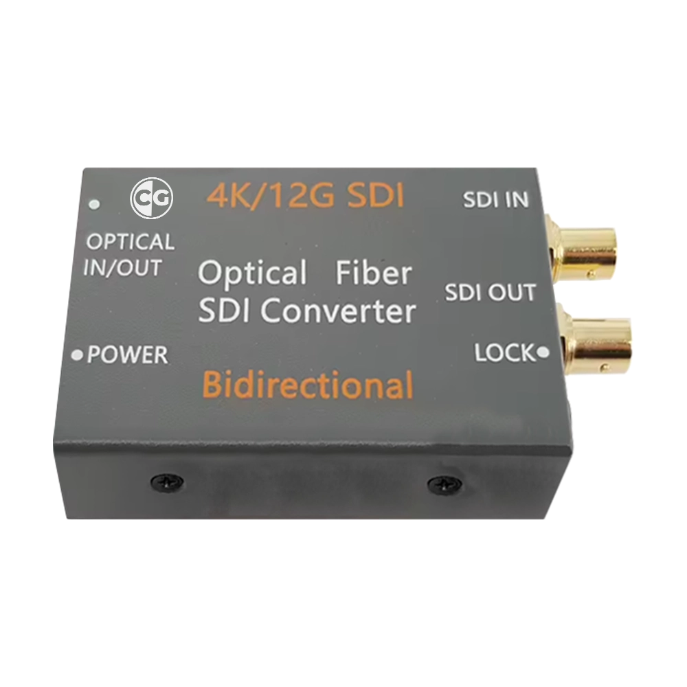 KIT DE CONVERSOR E EXTENDER SDI 12G 4K 60HZ VIA CABO DE FIBRA ÓPTICA IN/OUT 2LC BIDIRECIONAL COM MÓDULO MINI GBIC (CG)