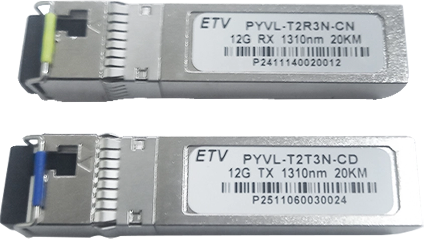 Kit De Extender SDI 12G 4K 60HZ Com Loop e Par de Módulo Mini Gbic faz até 60 Quilômetros Via Fibra Óptica LC Multimodo (CG)