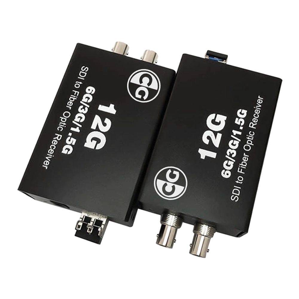 KIT DE EXTENDER SDI 12G 4K 60HZ VIA FIBRA ÓPTICA 2LC MULTIMODO COM LOOP DE ATÉ 60KM (CG)