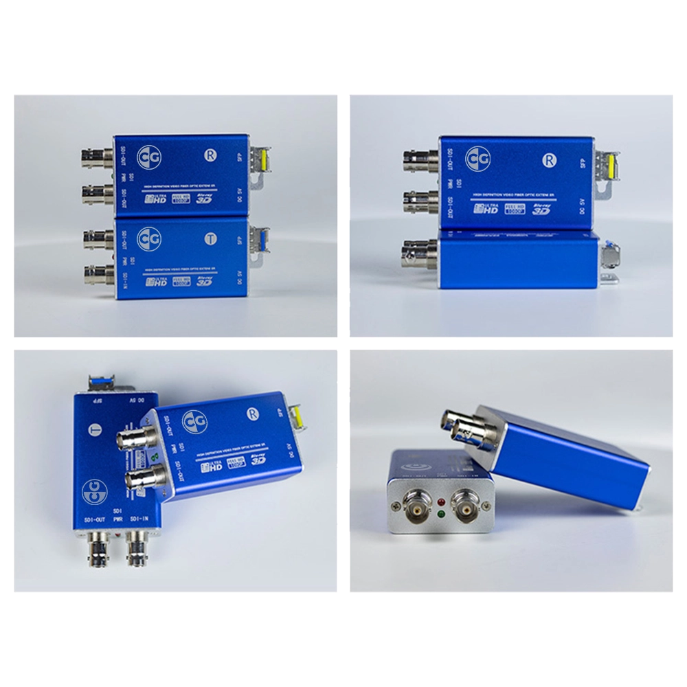 KIT DE EXTENDER SDI 3G FULL HD 1080P 60HZ VIA FIBRA ÓPTICA LC MULTIMODO DE ATÉ 100KM (CG)